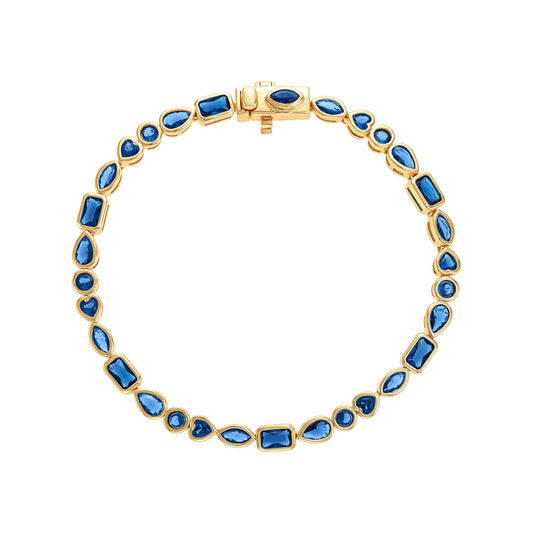 Bezel Multi Shape Bracelet