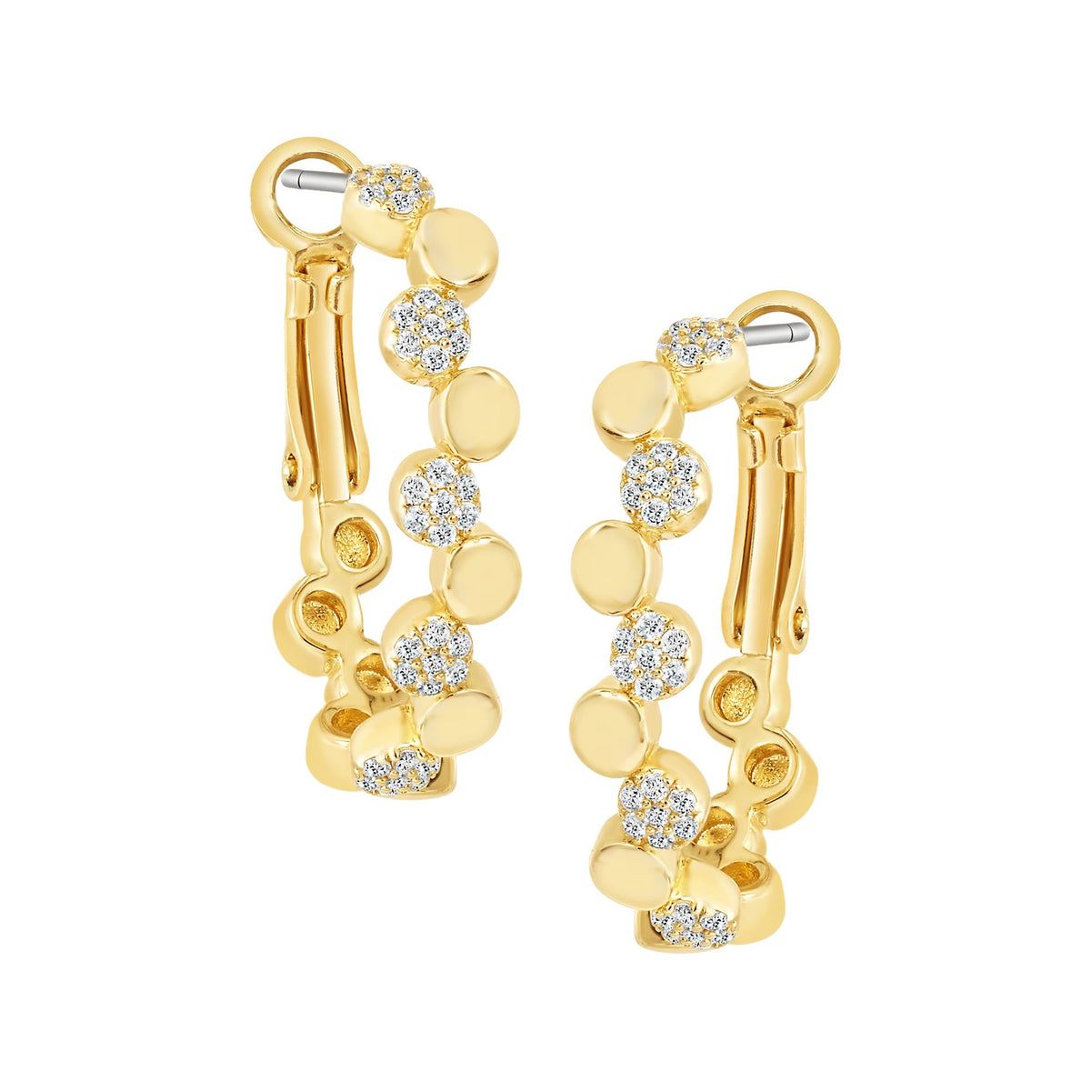 Dotted Pattern Huggie Earring