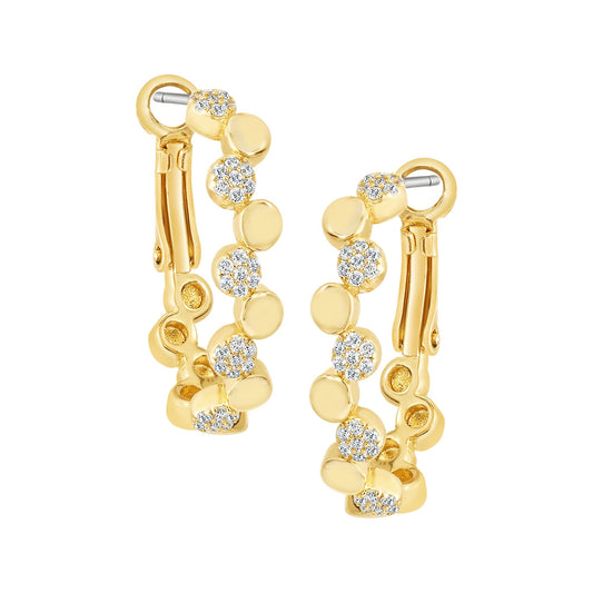 Dotted Pattern Huggie Earring