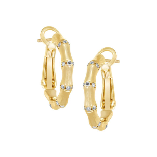 Matte Logs Huggie Earring