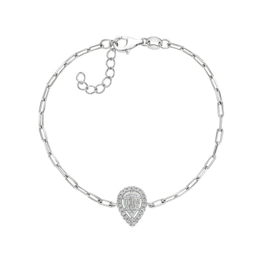 Baguette Teardrop Bracelet