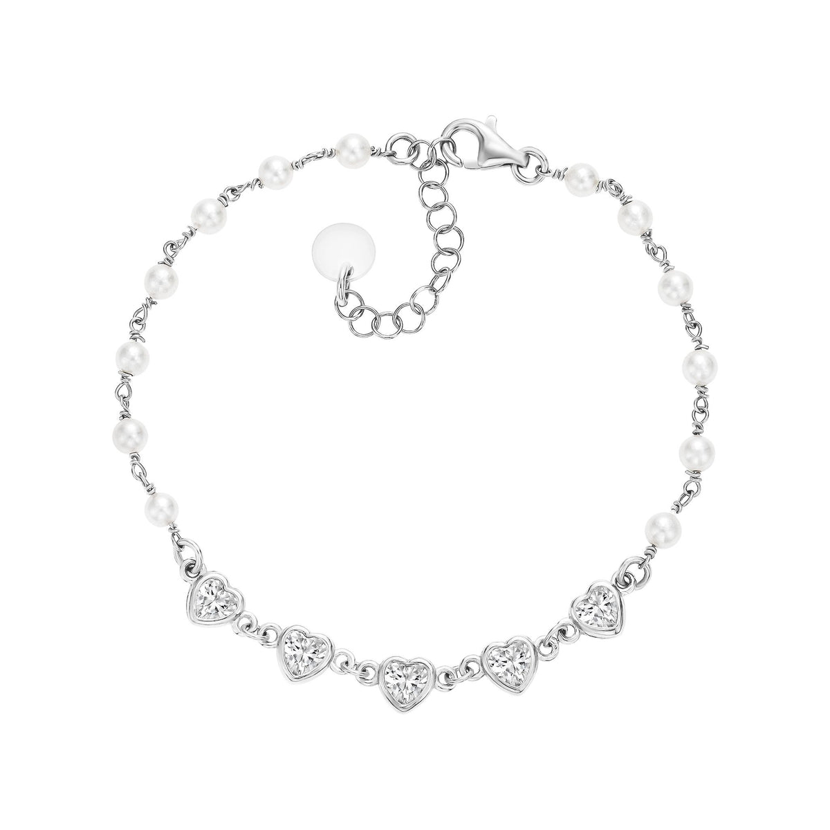 Pearl Heart Mix Bracelet
