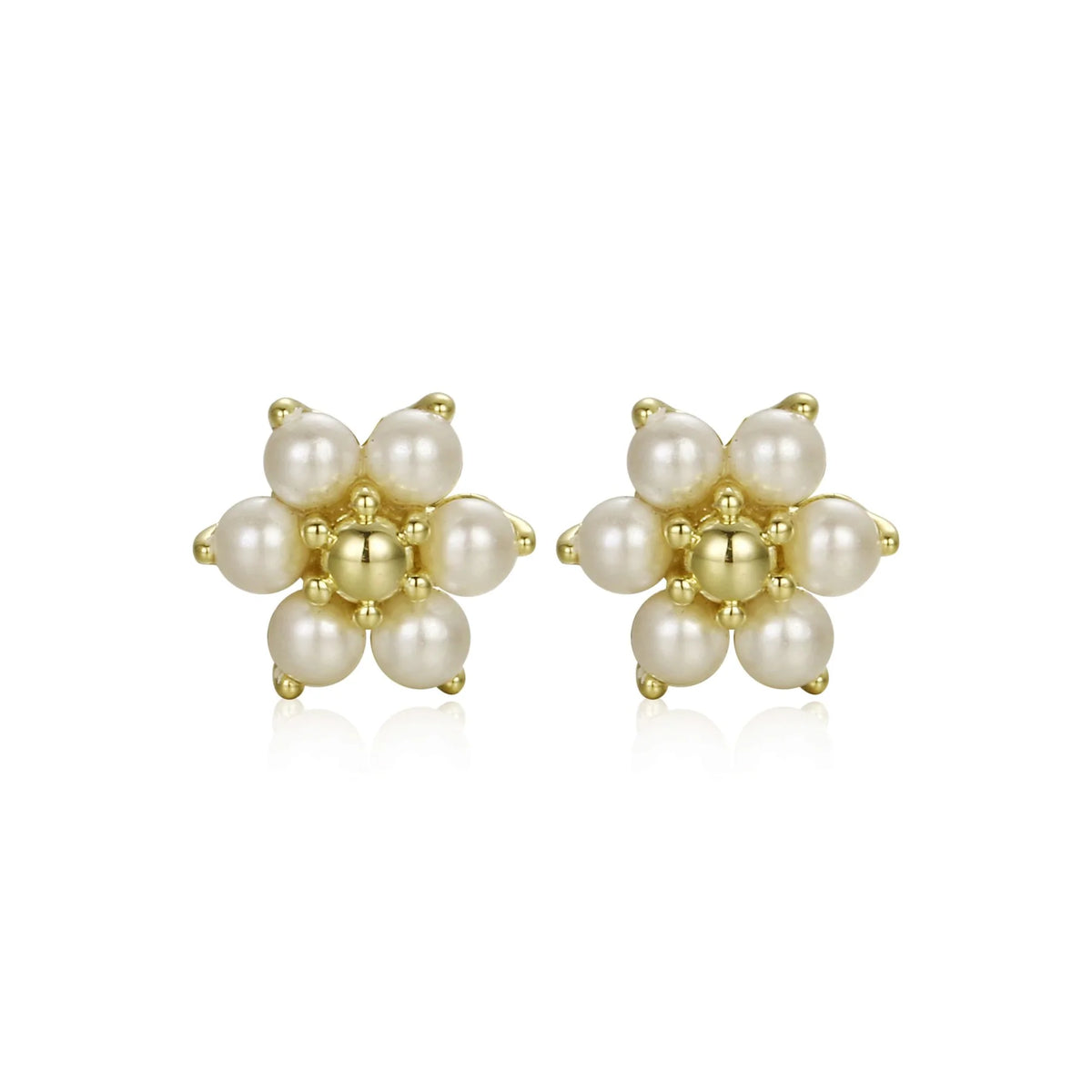 Floral Pearl Studs