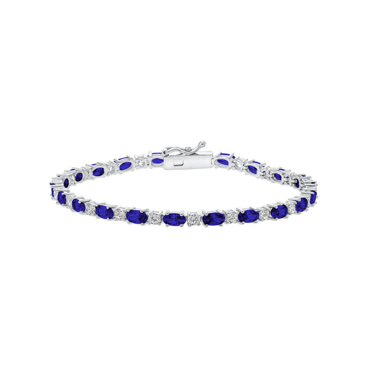 Oval Side Colored Bracelet