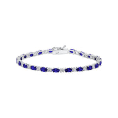 Oval Side Colored Bracelet