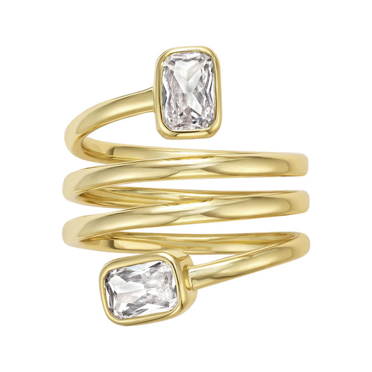 Double Bezel Wrap Ring