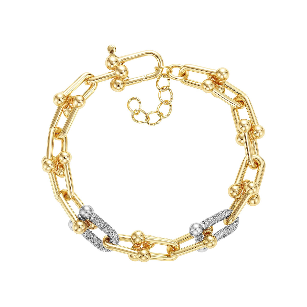 Link Pave Bracelet