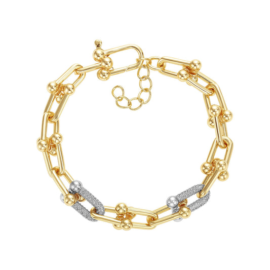 Link Pave Bracelet