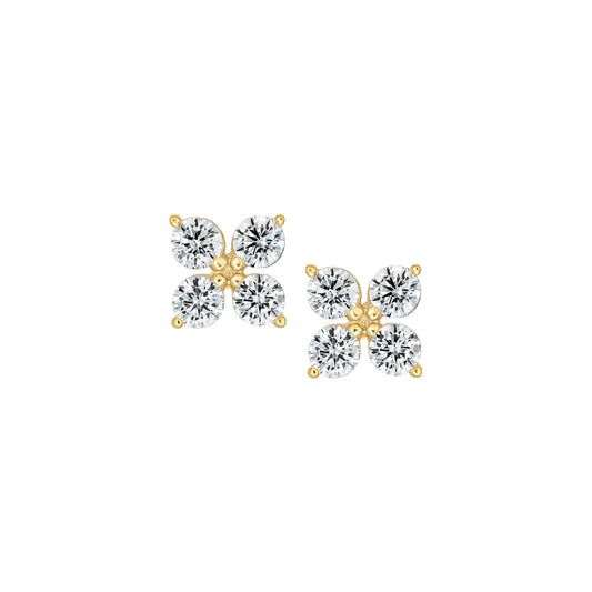 Neat Clover Stud Earrings