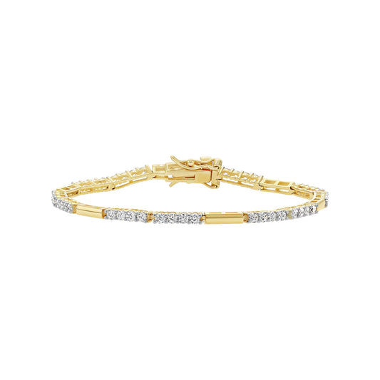 Lined Tennis Bracelet