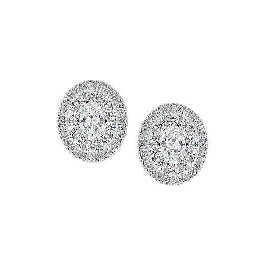 Oval Radiance Stud Earrings