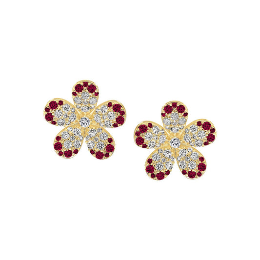 Refined Floral Stud Earring