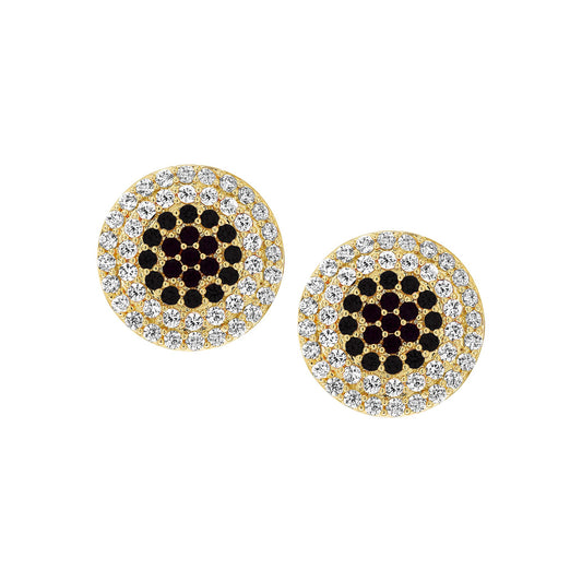 Ombre Circle Stud Earring