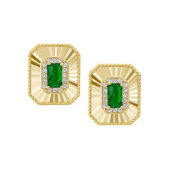 Rectangle Stone Stud