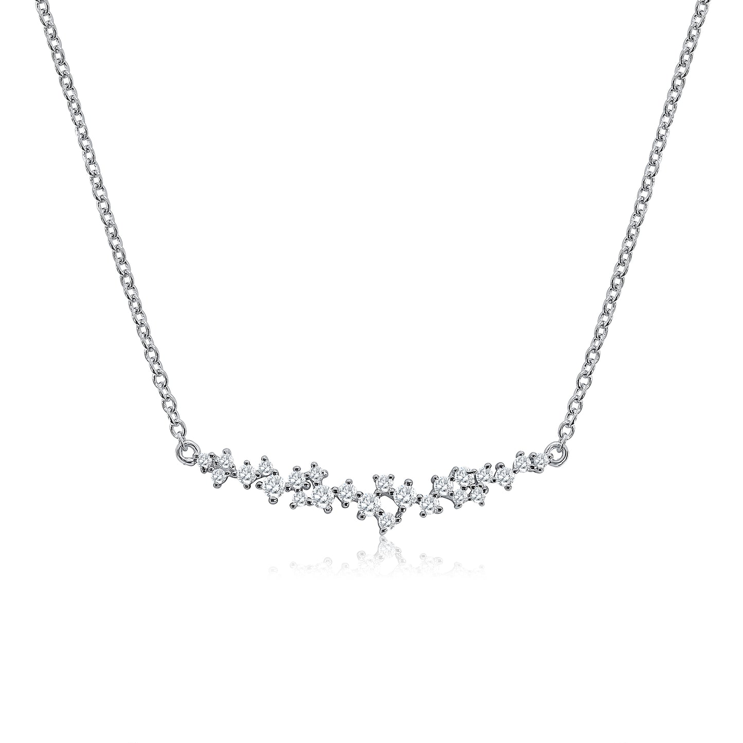 Small Cluster Bar Necklace