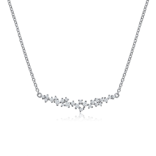 Small Cluster Bar Necklace