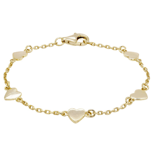 Mini Gold Heart Bracelet