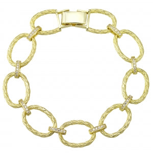Swirled Link Bracelet