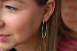 Pop Of Color Hoops