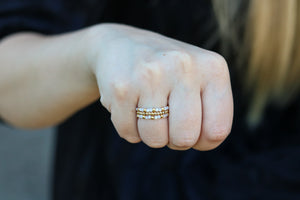 Colored Beaded Ring