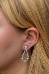 Floral Open Tennis Earrings