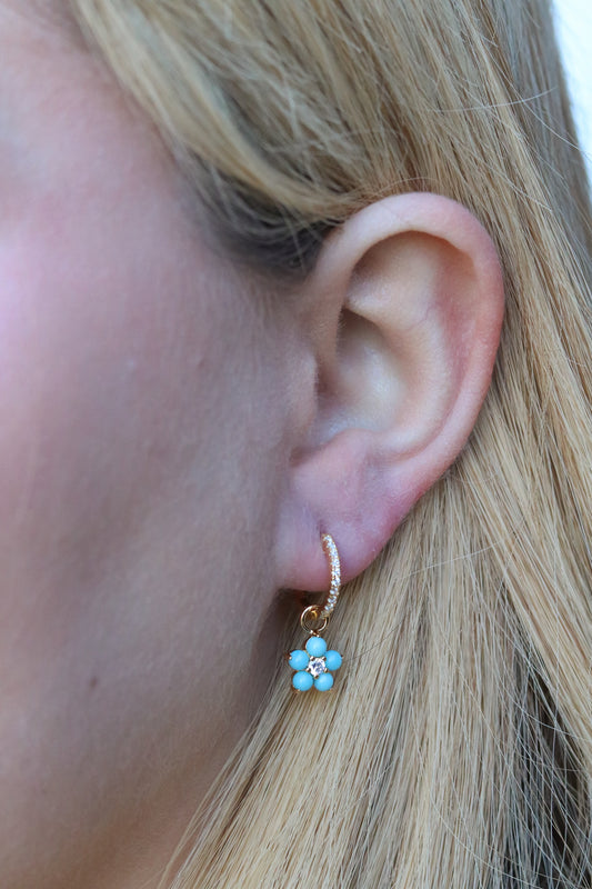 Mini Floral Drop Earrings