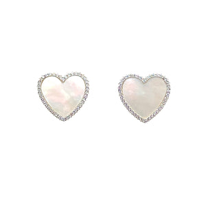 Large Perfect Heart Studs