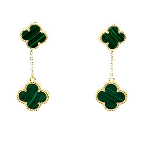 Double Clover Earrings
