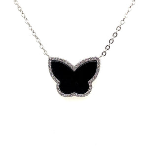 Stone Butterfly Necklace