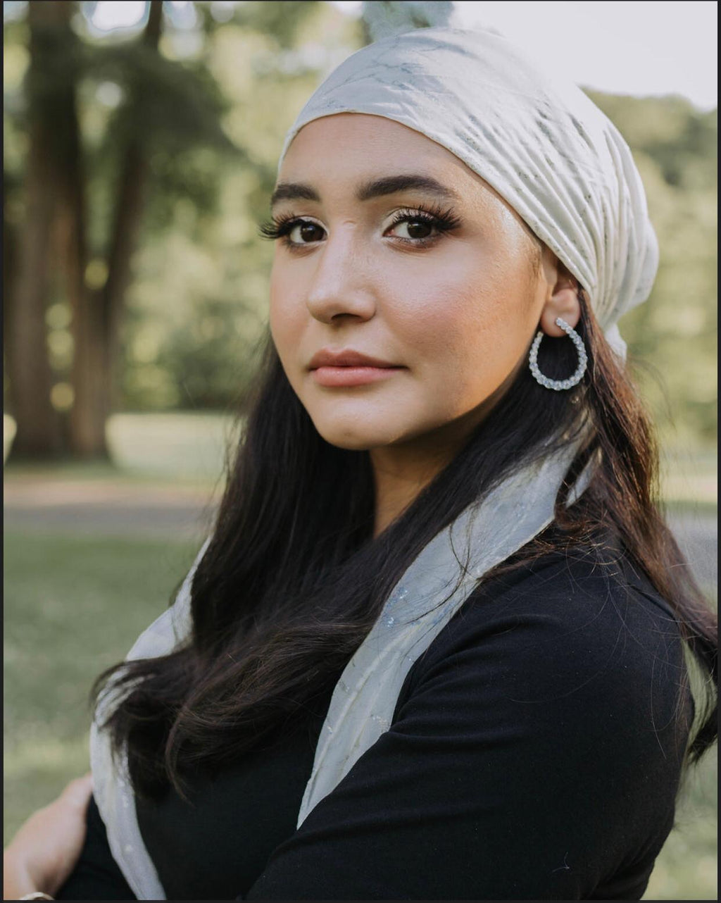 Large Inner Outer Teardrop Earrings