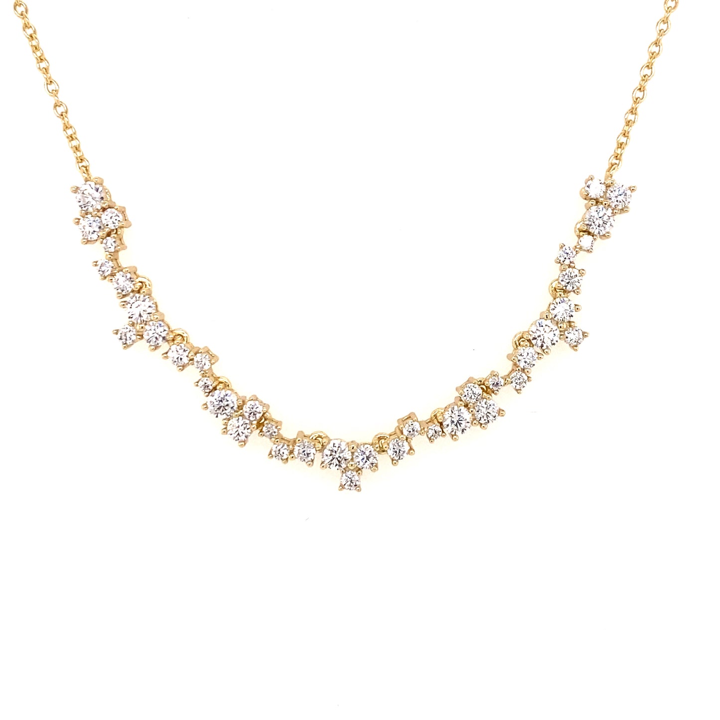Cluster Front Row Necklace