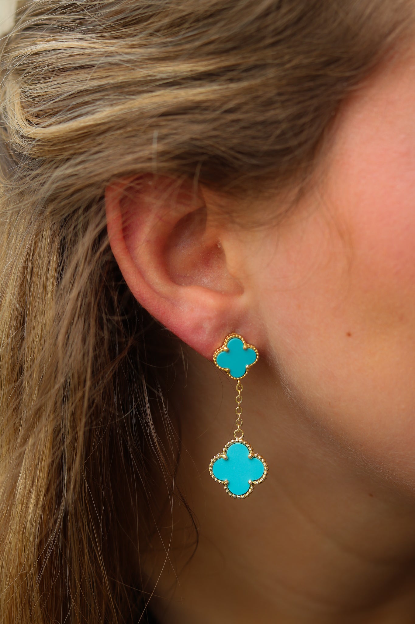 Double Clover Earrings