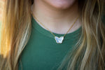 Stone Butterfly Necklace