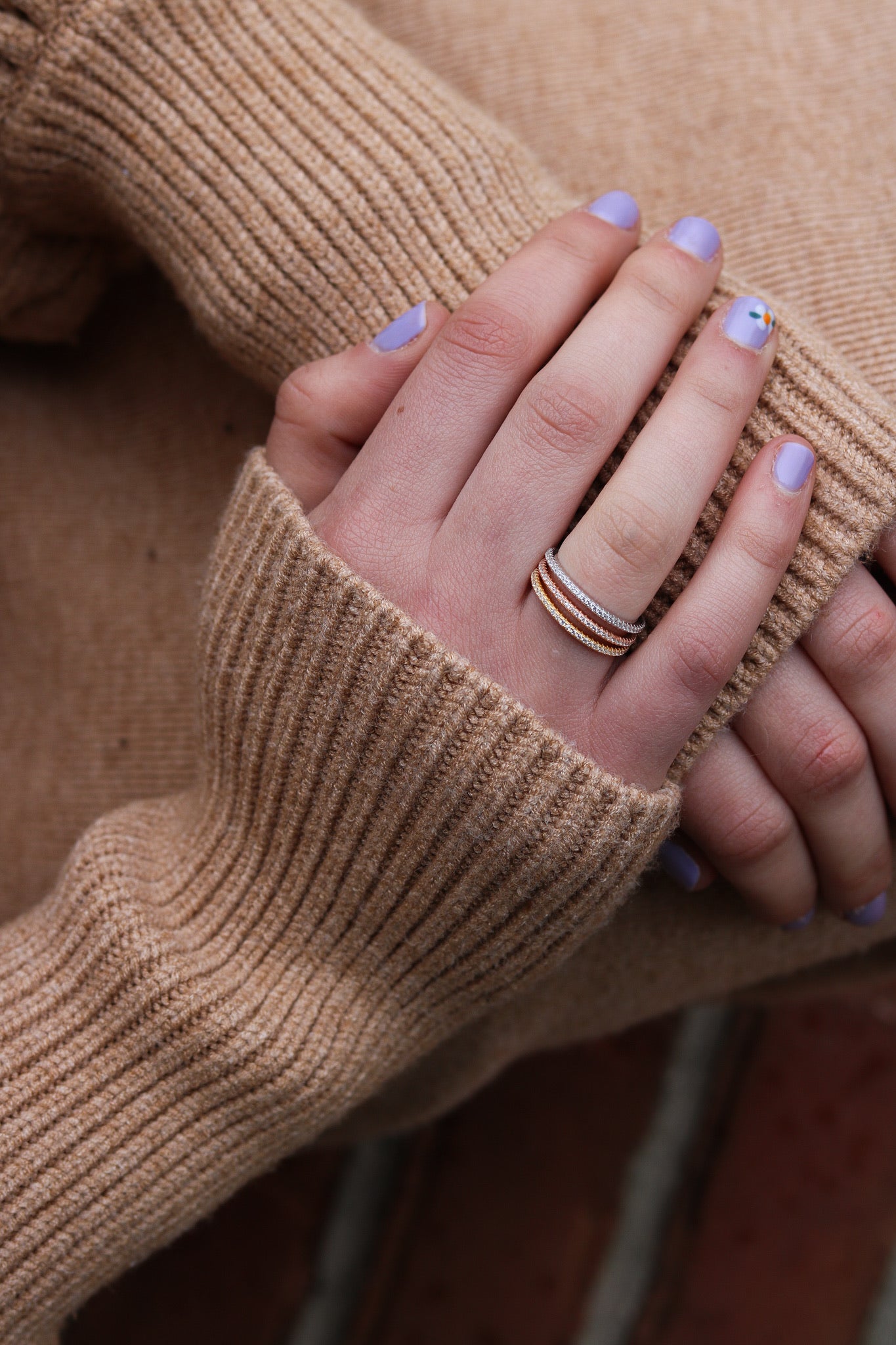 Tricolor Stack Ring