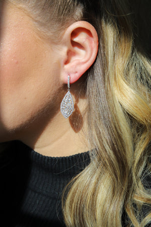 Unique Filled Drop Earrings