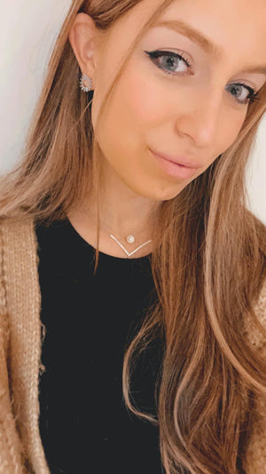 V Bar Necklace