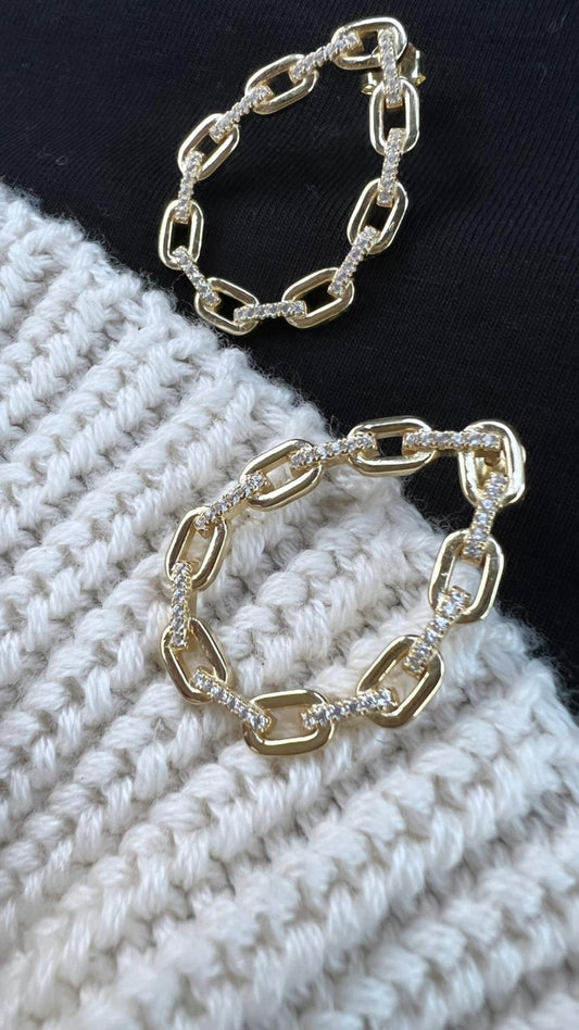 Link Teardrop Earrings