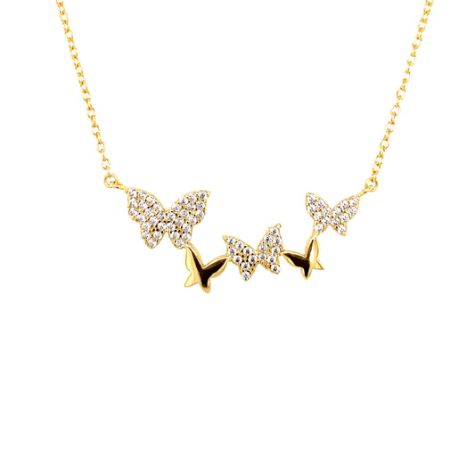 Up & Down Butterfly Necklace