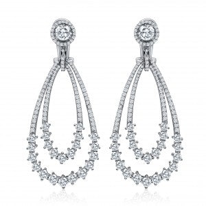 Double Detailed Drop Earrings