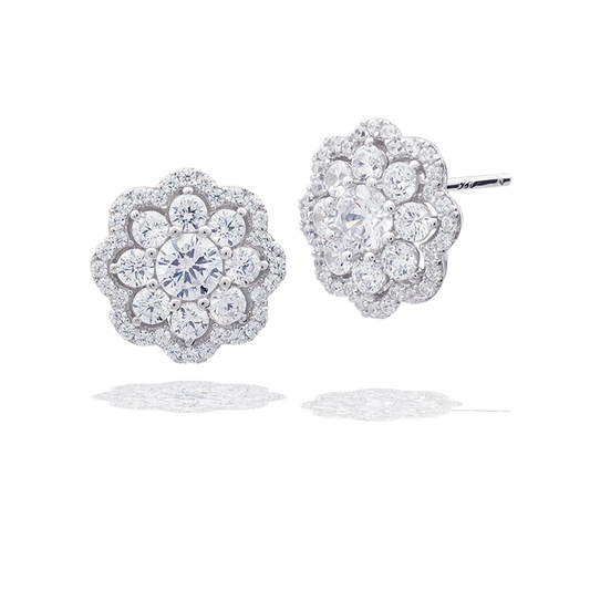 Classic Floral Detail Studs